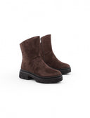 Stivaletto biker con suola chunky donna