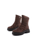 Stivaletto biker con suola chunky donna