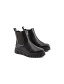 Stivaletto vegan nero con zip da donna