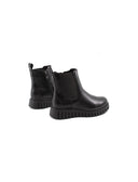 Stivaletto vegan nero con zip da donna