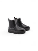 Stivaletto platform con zip da donna