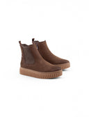 Stivaletto platform con zip da donna