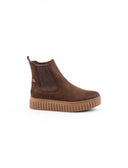 Stivaletto platform con zip da donna