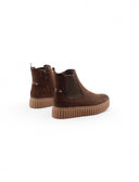 Stivaletto platform con zip da donna