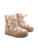 Stivaletto vegan con pelo da donna