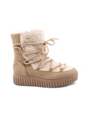 Stivaletto vegan con pelo da donna