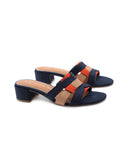 Mules vegan in tessuto da donna