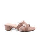 Mules vegan in tessuto da donna