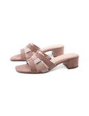 Mules vegan in tessuto da donna