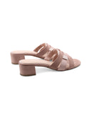 Mules vegan in tessuto da donna