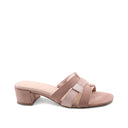 Mules vegan in tessuto da donna