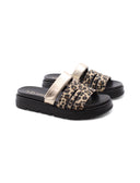 Ciabatta vegan leopardata da donna