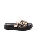 Ciabatta vegan leopardata da donna