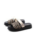 Ciabatta vegan leopardata da donna