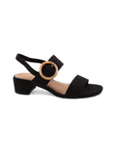 Sandalo vegan con tacco a blocco donna