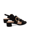 Sandalo vegan con tacco a blocco donna