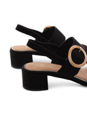 Sandalo vegan con tacco a blocco donna