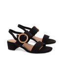 Sandalo vegan con tacco a blocco donna