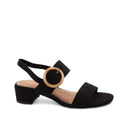 Sandalo vegan con tacco a blocco donna