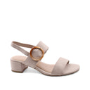 Sandalo vegan con tacco a blocco donna