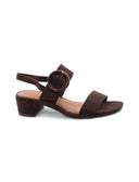 Sandalo vegan con tacco a blocco donna