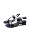 Sandalo vegan scamosciato da donna
