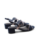 Sandalo vegan scamosciato da donna