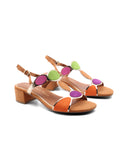 Sandalo vegan scamosciato da donna