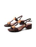 Sandalo vegan scamosciato da donna