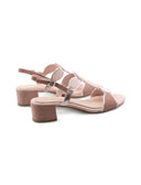 Sandalo vegan scamosciato da donna