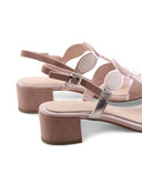 Sandalo vegan scamosciato da donna