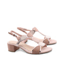Sandalo vegan scamosciato da donna