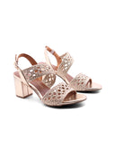 Sandalo elegante con tacco a blocco
