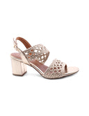 Sandalo elegante con tacco a blocco