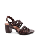 Sandalo elegante con tacco a blocco