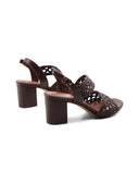 Sandalo elegante con tacco a blocco