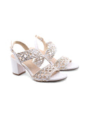 Sandalo elegante con tacco a blocco