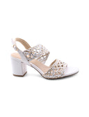Sandalo elegante con tacco a blocco