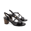 Sandalo vegan con tacco da donna