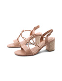 Sandalo vegan con tacco da donna