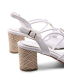 Sandalo vegan con tacco da donna
