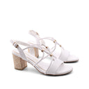 Sandalo vegan con tacco da donna