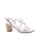 Sandalo vegan con tacco da donna