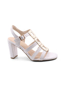 Sandalo vegan con tacco alto da donna