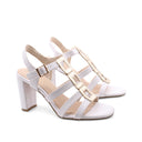 Sandalo vegan con tacco alto da donna