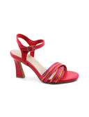 Sandalo vegan metallizzato da donna