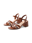 Sandalo vegan con inserto animalier