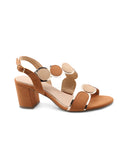 Sandalo vegan con tacco da donna
