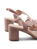 Sandalo vegan con tacco da donna