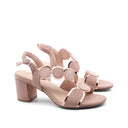 Sandalo vegan con tacco da donna